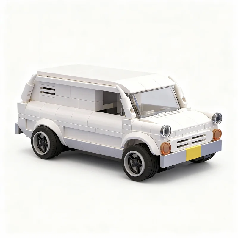 

352PCS MOC City Champions Super Car Classic Pickup Transit Supervan 1 Model Technology DIY Creative Building Blocks Display Gift