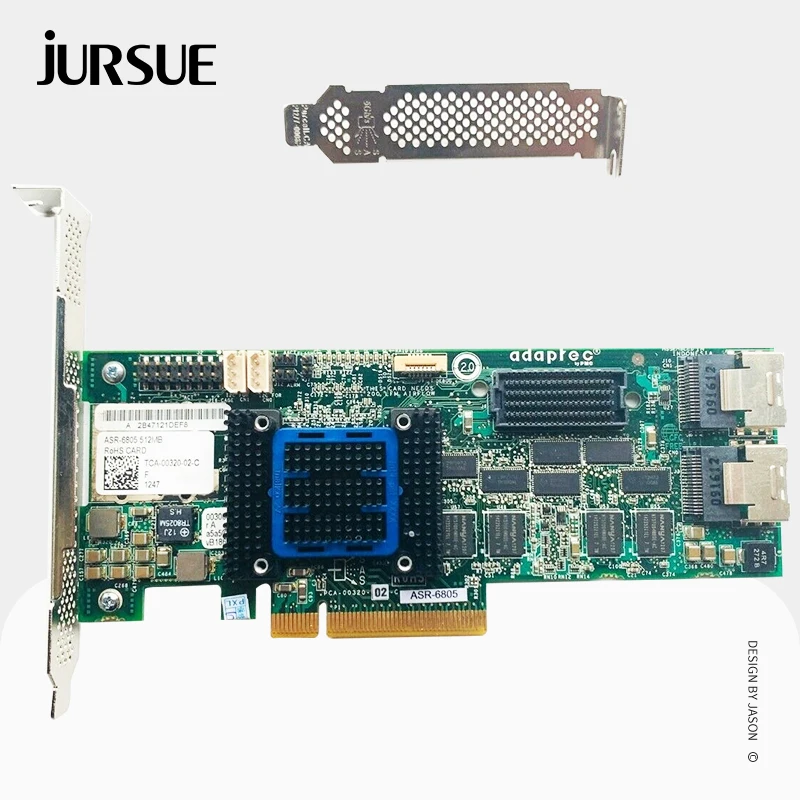 Adaptec ASR-6805 RAID Expander PCI E 2.0 X8 512MB Cache SAS SATA RAID Controller Card JBOD + BBU AFM-600