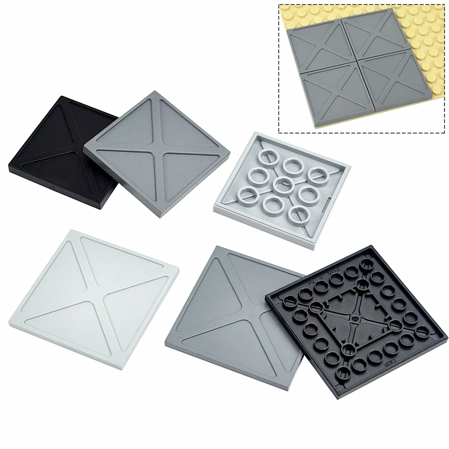 DIY Building Blocks Figures Ceramic Tile Smooth Bricks 4x4 6x6 8x8