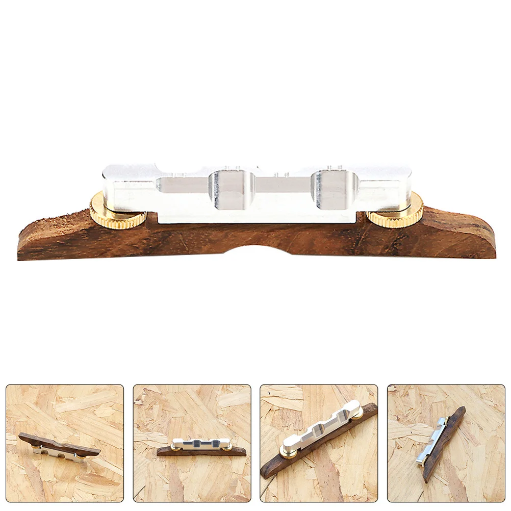 

Guitar Bridge Rosewood Saddle Replacement Bright Tone Acoustic Guitar Bridge Accessories Smooth Grooves