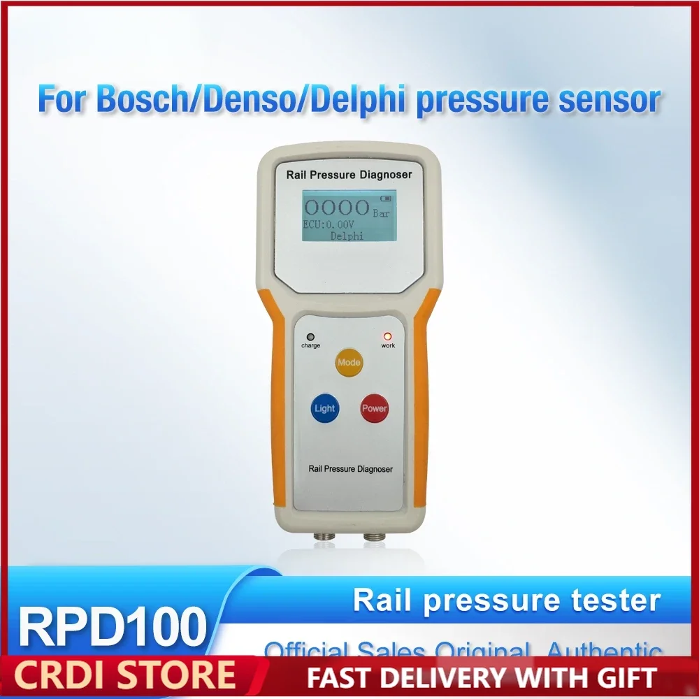 RPD100 CR-A CR Common Rail Pressure Diagnoser Tester for Bosch Delphi Denso Sensor Pressure Sensor Tester Auto Repair Diagnoser