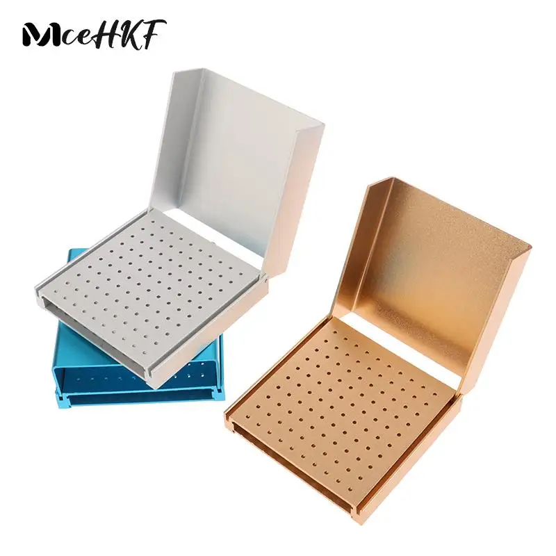 For High/Low Speed Dental Burs Dental 100 Hole Endo Box Cleaning Stand Autoclave High Temperature Sterilizable