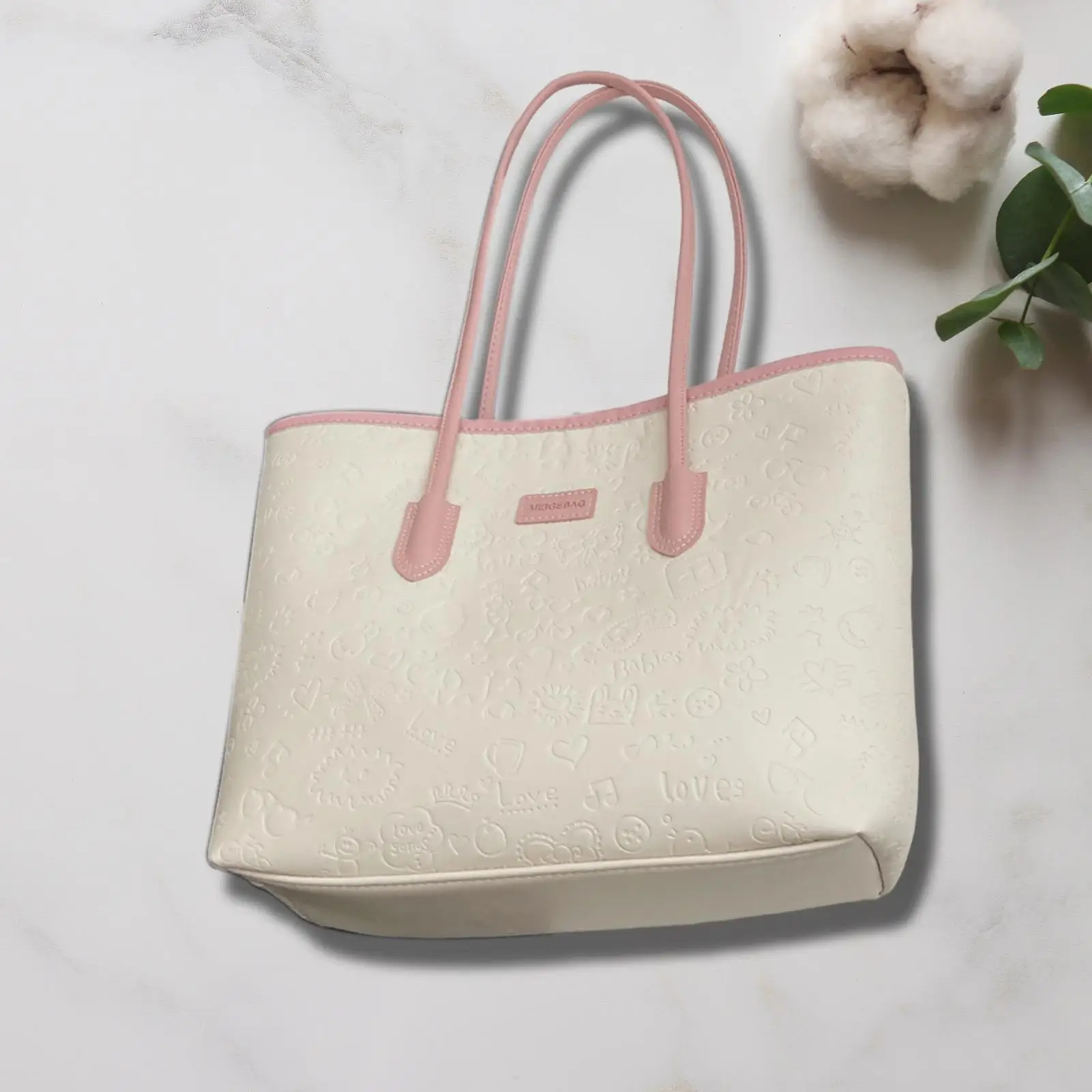 

Women Tote Bag PU Leather Purse with Zipper Lady Hobo Bag Pouch Casual Simple