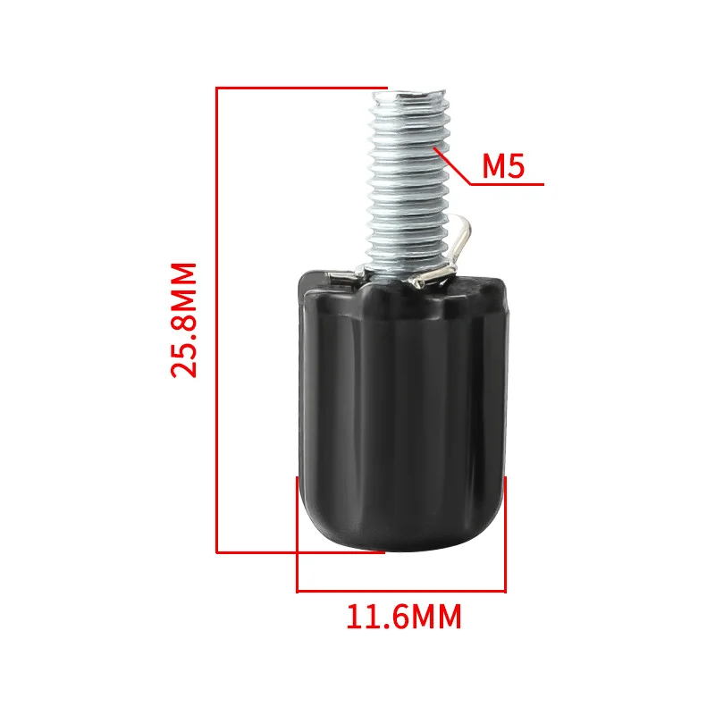 MUQZI-Vis de réglage de câble de frein de manette de vitesse VTT, 2,2 de dérailleur arrière M5 Sister, 4 pièces