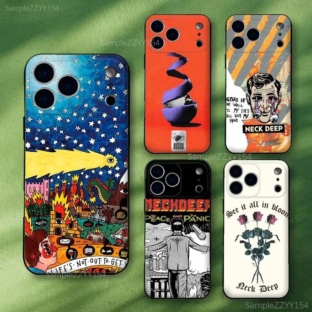 

Neck Deep Sonderland Phone Case For iPhone 17,16,15,14,13,12,Pro,Max,Plus,E,SE4,Air,Mini Black Soft Funda