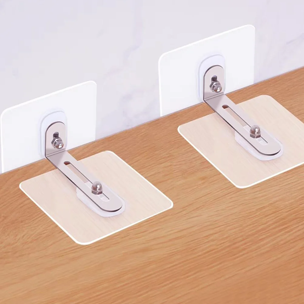 6 قطعة مشبك قفل الشريط الثابت أثاث ذاتي اللصق جدار المراسي لا الحفر مكافحة تلميح الأشرطة لخزانة الكتب الطفل التدقيق #5