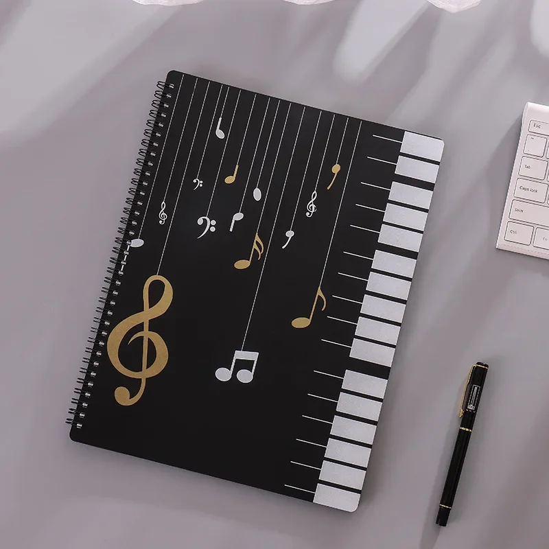 Multilayer Insert Folder Insert Pocket Transparent A4 Score Sheet Music Folder Piano Sheet Folder Information Book