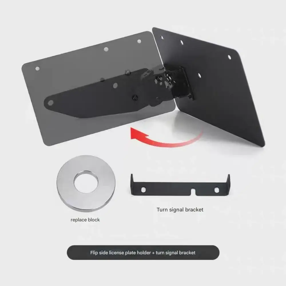 

For BENDA LFC700 Modified Upward License Plate Bracket Short Tail Holder Retractable Rear Fender Accessories