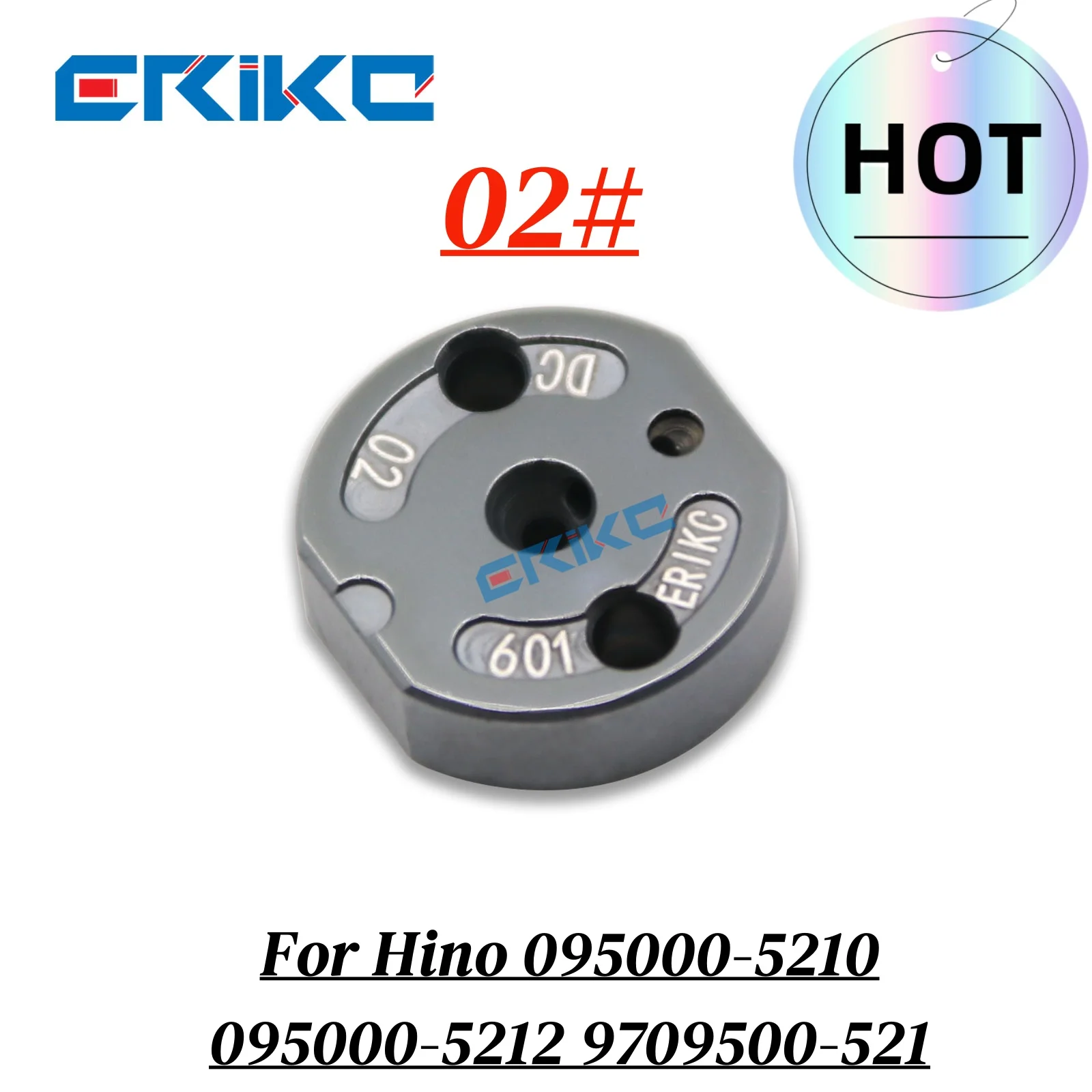 Engine Oil Injector 23670-E0351 Original Valve 02# Control Orifice Plate for Hino Injector 095000-5210 095000-5212 9709500-521