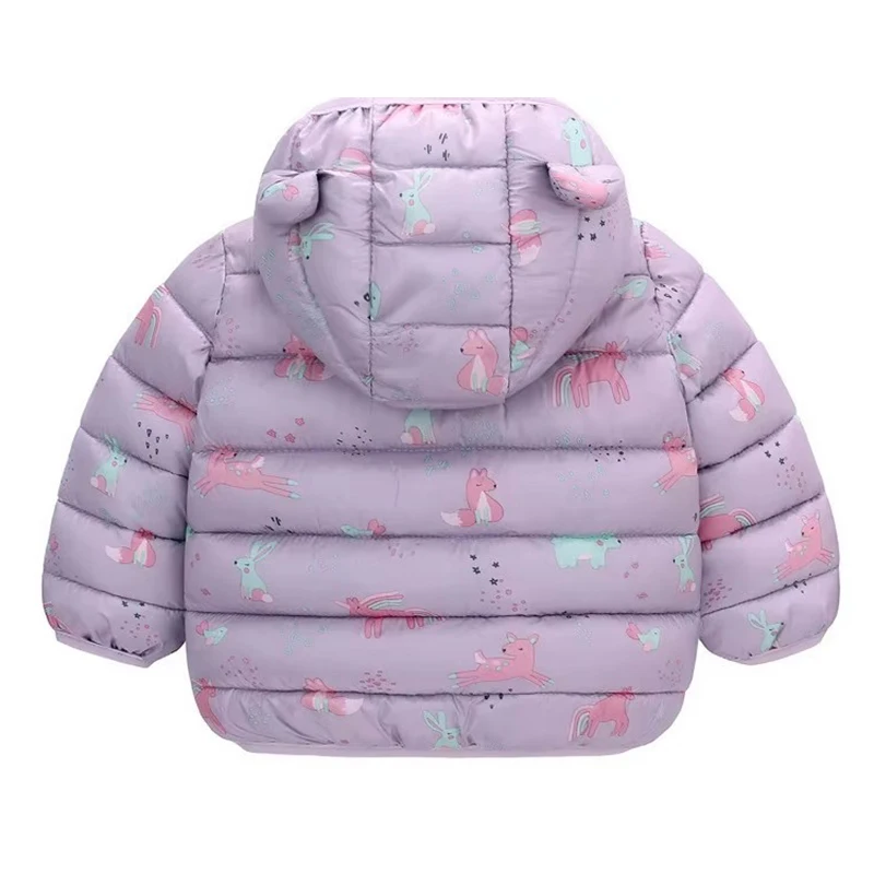 Zufällige Farbe Mädchen Herbst-Winter-Jacke für Babymädchen Warmer Mantel Kinder Baumwoll-Oberbekleidung Outdoor-Kleidung Kinder Winterjacke – Detail 5