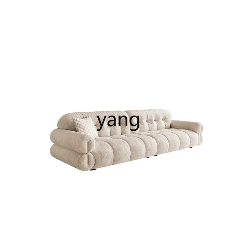 

LTT French Cream Blizzard Neil Velvet Sofa Living Room Small Unit Toffee Cloud Fabric Sofa