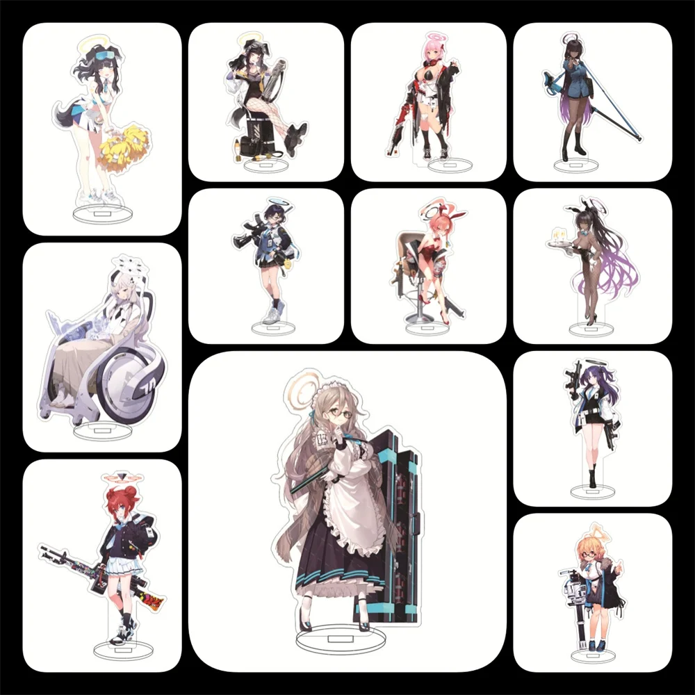 Blue Archive Murokasa Akane Anime Cosplay Acrylic Stand Figure Mikamo Neru Sign Desk Decor Fans Collection Toy Gift For Friend