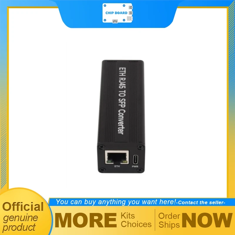 Waveshare RTL8213B Gigabit SFP Ethernet Adapter, 1.25Gbps Fiber Converter with Auto Negotiation and LED Status