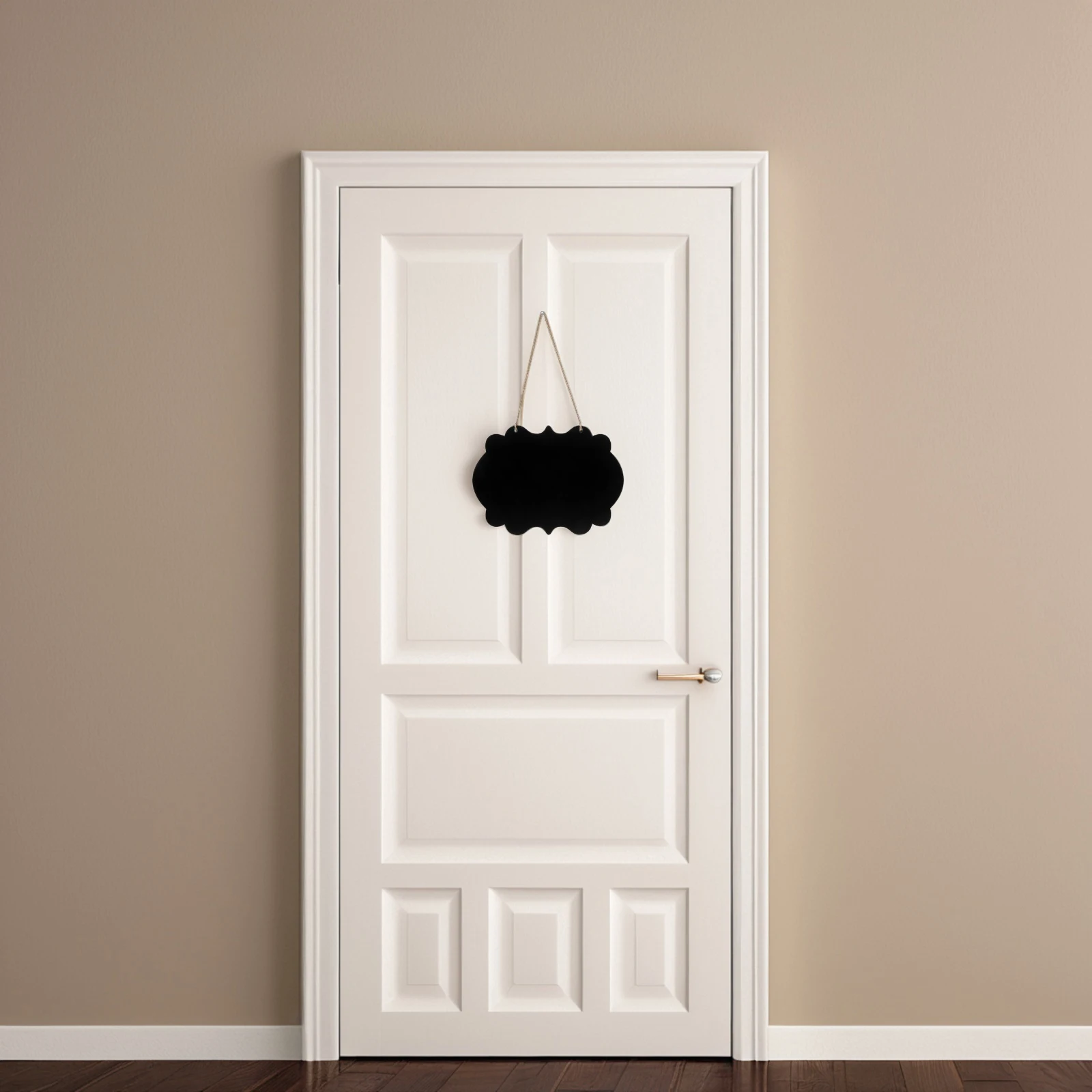 

1pcs Double Sided Chalkboard Hanging Sign Wooden Home Office Restaurant Wall Decor Mini Blackboard Signs Storage Basket Tags