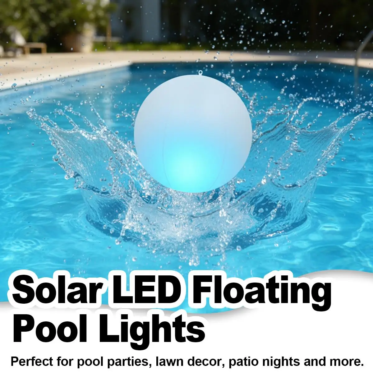 Solar Floating Pool Light Waterproof RGB LED Color Changing Inflatable Globe IP68 Lamp Outdoor Yard LandscapeMagic Ball