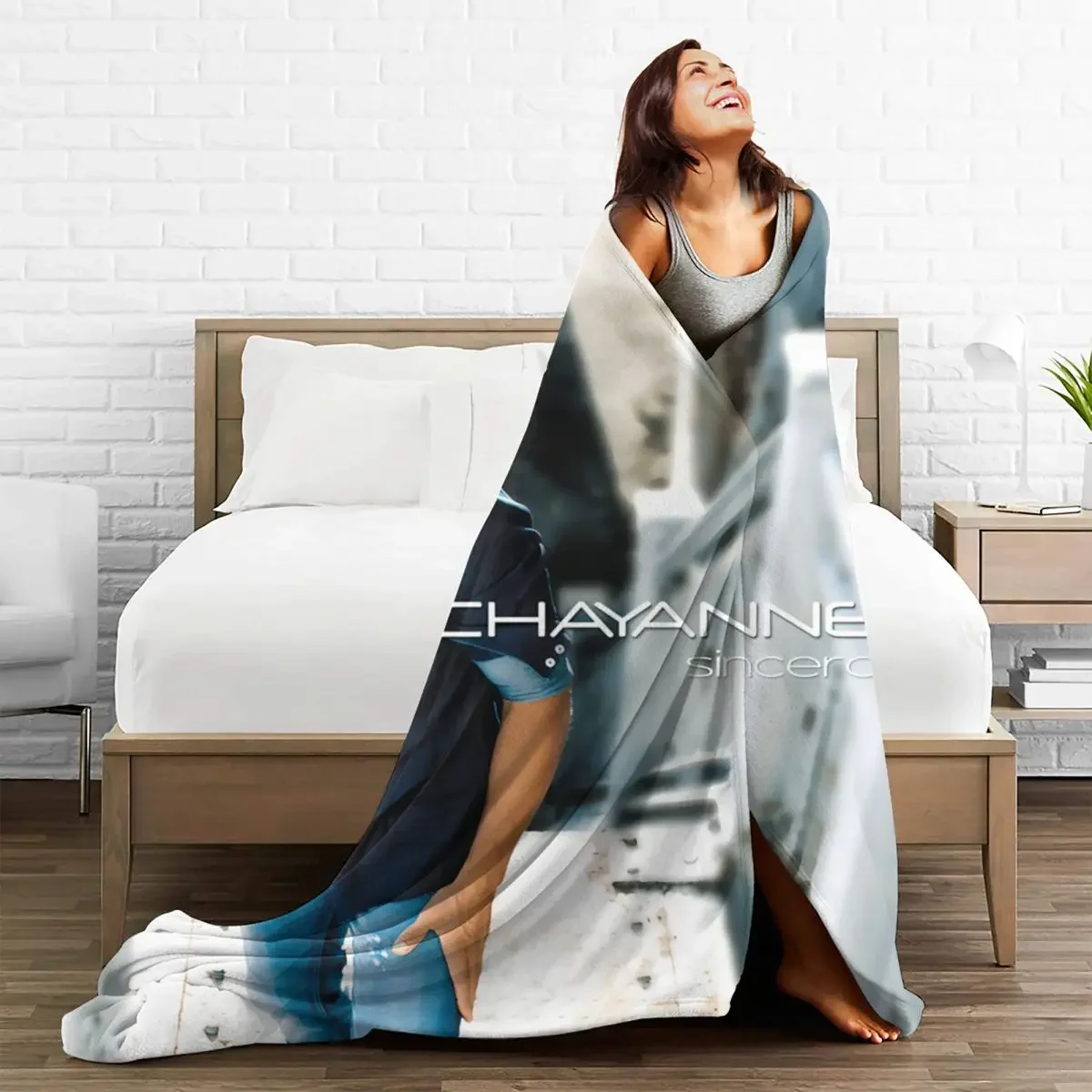 Chayanne Twoca Star Music World Warm Soft Blankets Pop Singer Actor Travel Throw Blanket Spring Flannel Bedspread Sofa Bed Cover