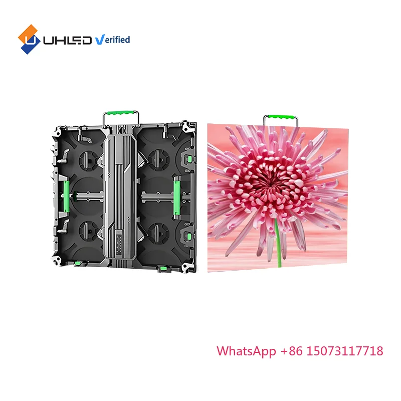 500x500 مللي متر في الهواء الطلق P4.81 شاشة LED المرحلة خلفية Led الفيديو جدار سلس الربط تأجير شاشة عرض LED #6