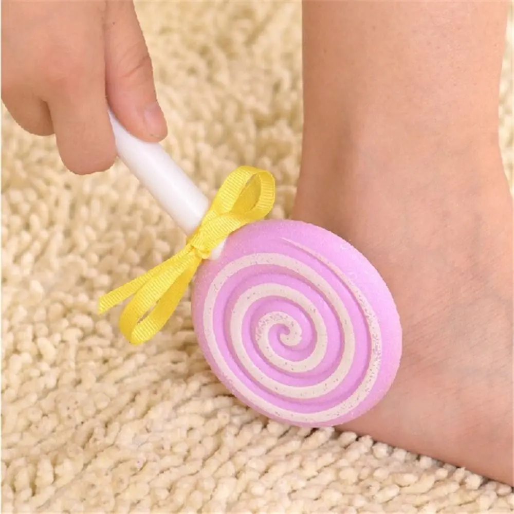 Lollipop Shaped Foot Rubbing Board Candy Colors Callus Dead Skin Remover Foot Grinding Board Foot Care Tools Horny Foot Grinding