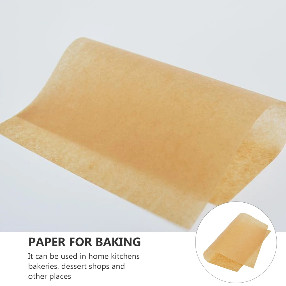 

100pcs Baking Meat Paper Food Grade Square Safe Thermal Resistant Non-Stick Cooking Sheets For Kitchen Home Bakery Use 230℃