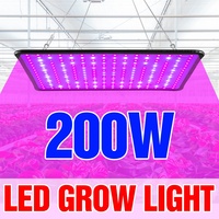 200W LED Grow Light Full Spectrum Quantum Board Plant Cultivation Lamp For Indoor Potted Flower Greenhouse Tent Cactus Succulent