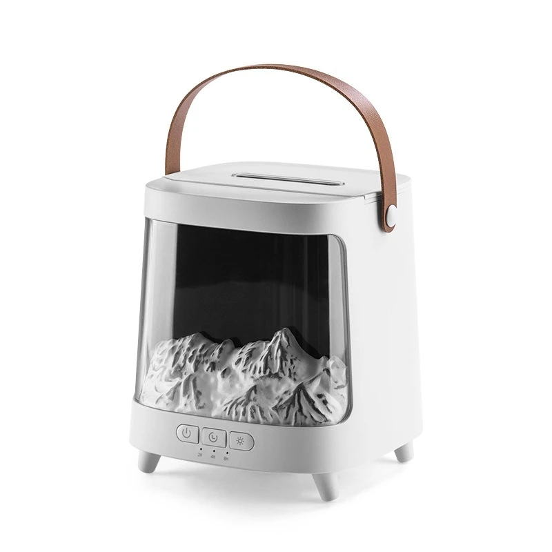 

Hotel premium sense colorful ambient light flame humidifier home bedroom aromatherapy machine creative