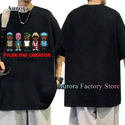 Summer Men Cotton T-Shirt TYLER THE CREATOR Printed Tops Tees Male Casual Short Sleeve Clothing Hip Hop Streetwear