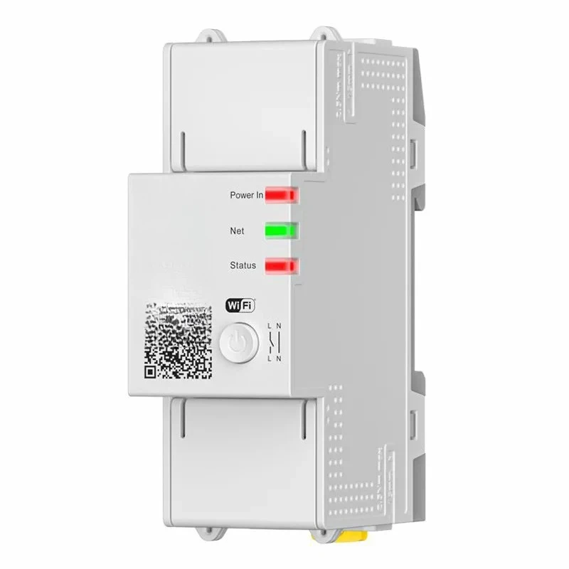 

intelligent switch with metering 2P overvoltage and undervoltage protection relay, switch breaker,graffiti WIFI circuit breaker