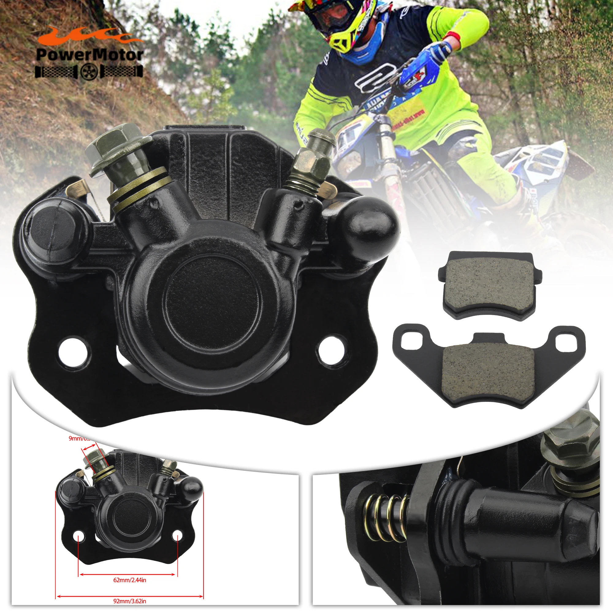 Мотоциклетный тормозной суппорт, насос, тормозные колодки, набор для внедорожного квадроцикла 50cc 110cc 150cc 200cc 250cc ATV Dirt Bike, детали для мотокросса