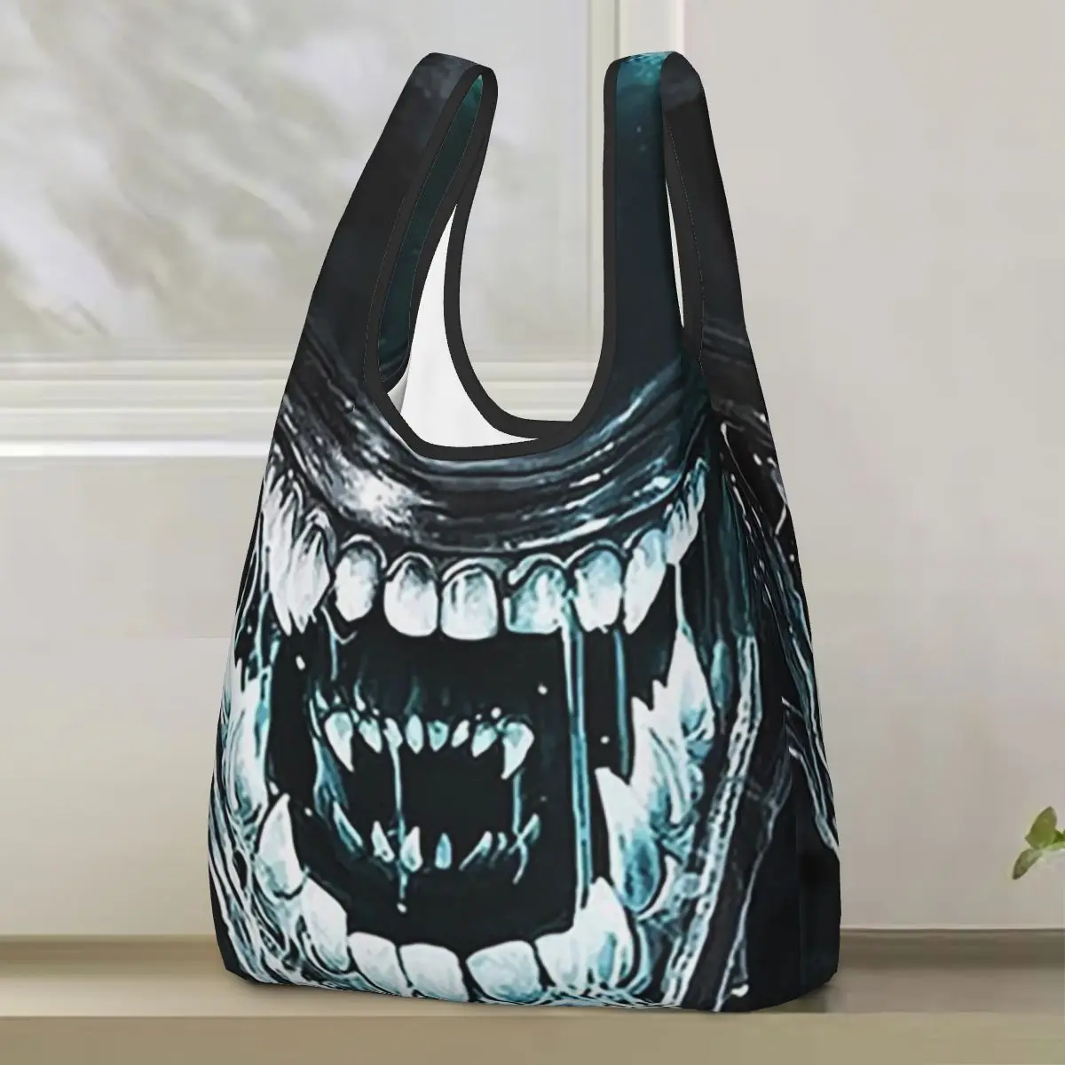 xenomorph-alienigena-sacola-de-compras-portatil-sacolas-reutilizaveis-bolsa-de-ombro-bolsa-de-compras
