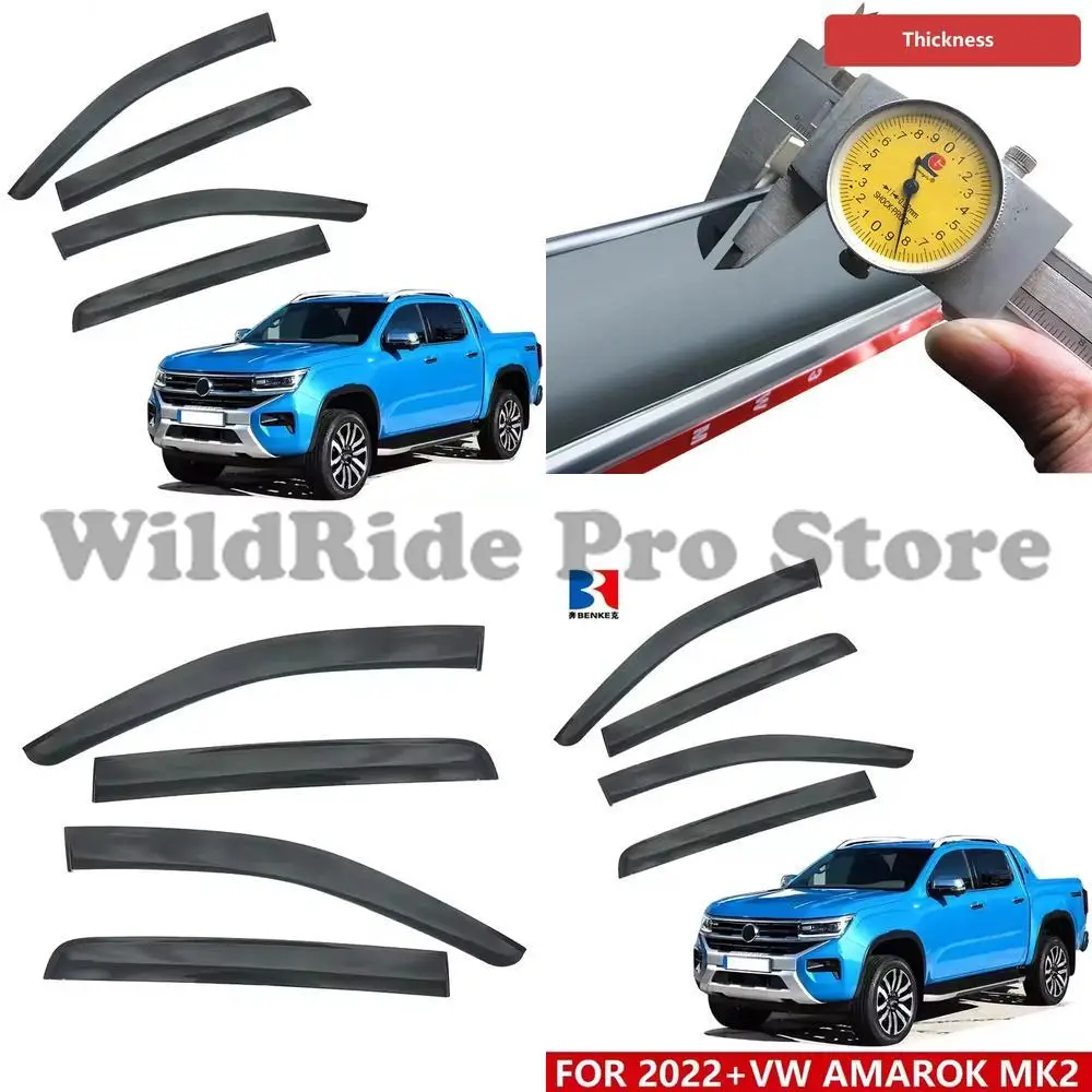 

1 set for Volkswagen New Amarok 2023 2024 window door sun visor rain cover car accessories windshield protector