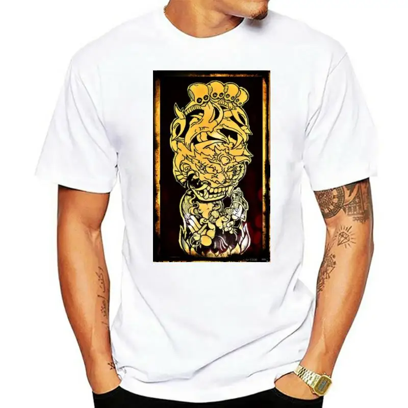 Oni T Shirt Oni God Tattoo God Oni Tattoo T-Shirt Oversized Casual Tee Shirt Short Sleeve 100 Percent Cotton Print Cute Tshirt