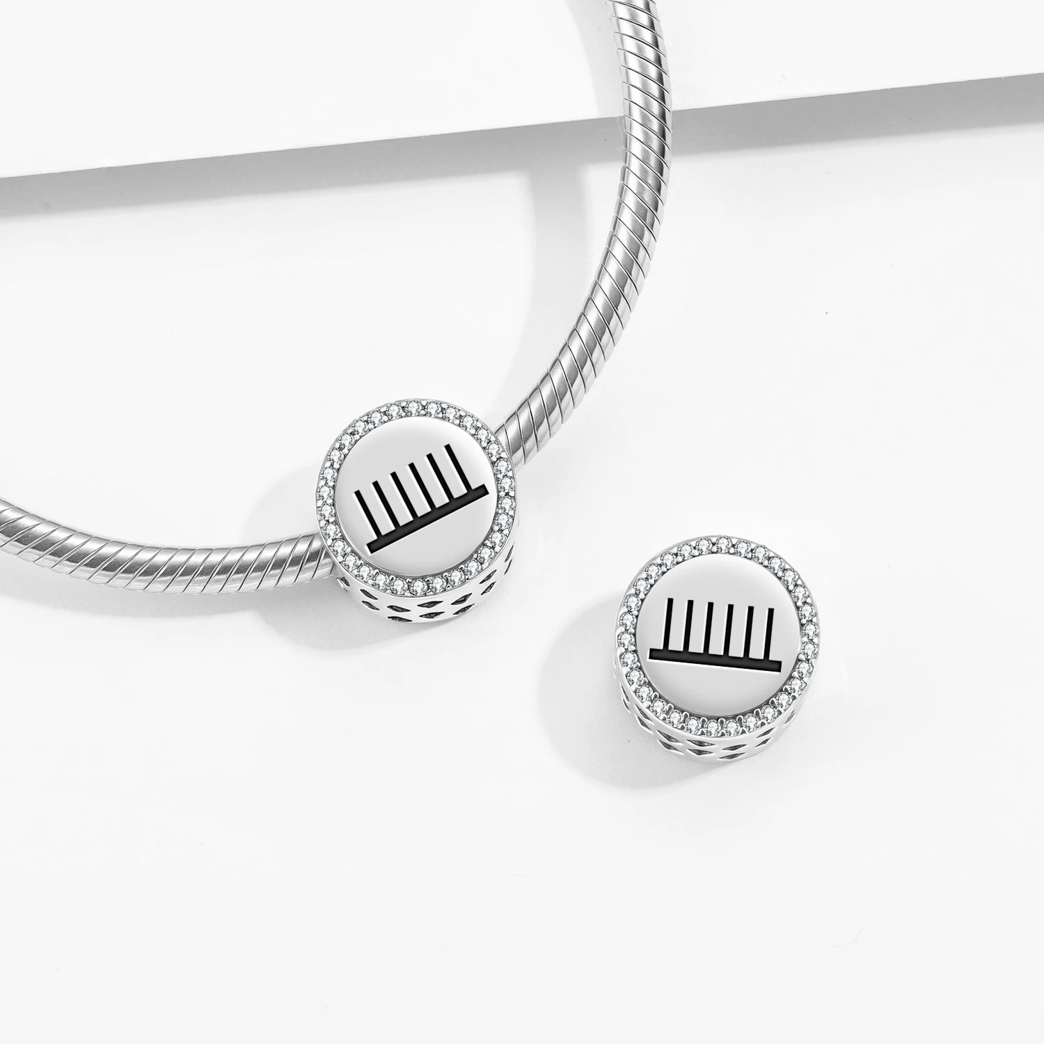 

Native Rock Art Symbols Vitality 925 Sterling Silver Charm Bead DIY Bracelet Jewelry Gift