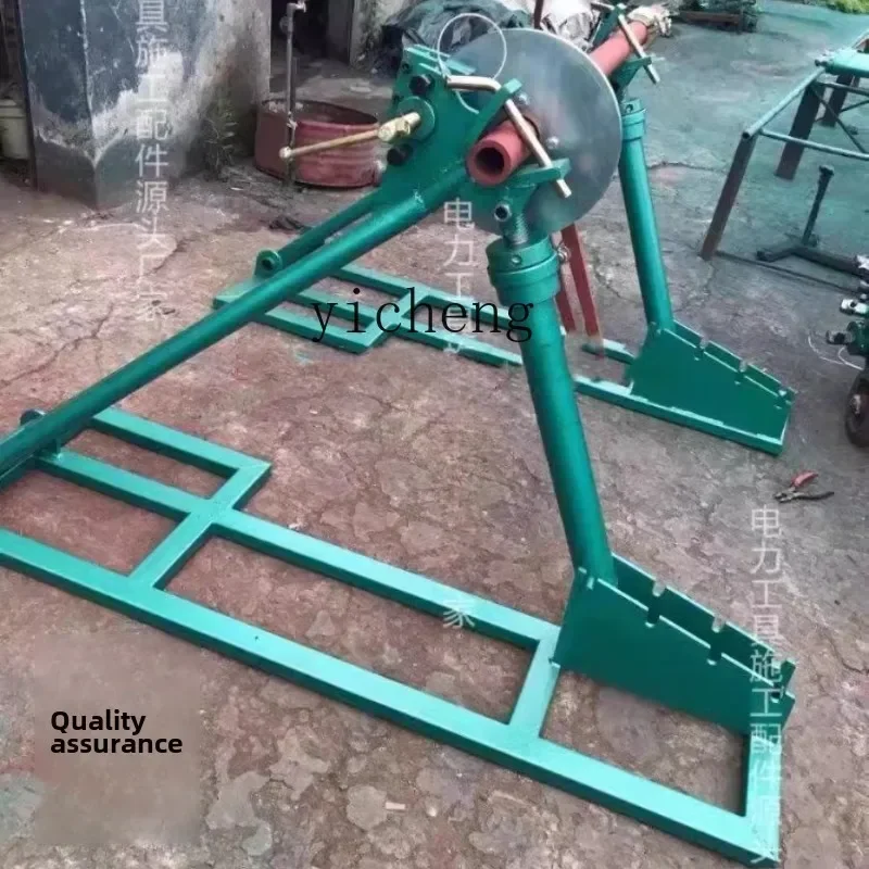 

automatic mechanical tensioner pay-off disc rack combination 5 tons tension belt brake pay-off rack
