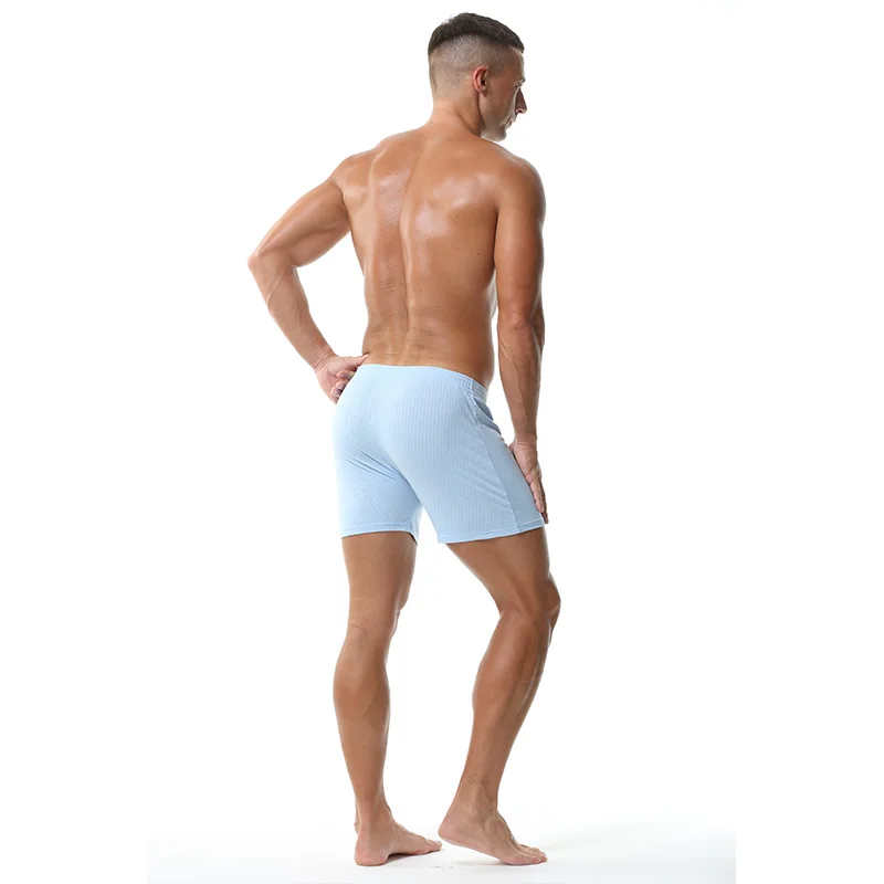 رجل فضفاض آرو السراويل القطن الخالص عالية الخصر الراحة النوم المنزل السراويل تنفس الملاكم الملابس الداخلية #3