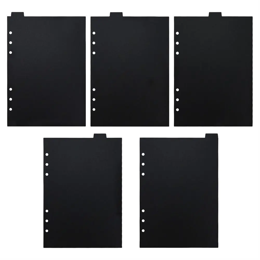 

Supplies Inner Paper Black A5 A6 A7 Planner Notebook Paper Divider Loose-leaf Divider Binder Index Separator Index Divider