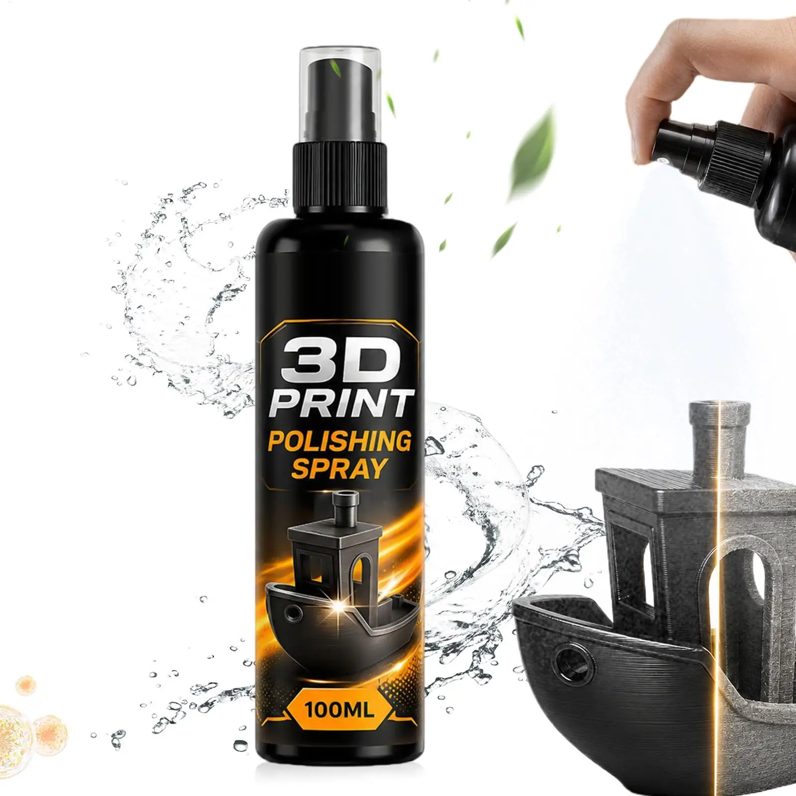 3d Print Glossy Spray | 100ml Fine Mist Fast Drying Solution | 3d Model Gloss Enhancer Spray | for Enthusiasts Hobbyists Beginne