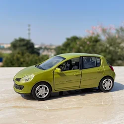 1:32 Scale Diecast Vehicles Renault Clio Alloy Car Model Collection Ornaments Kids Toys Boys Christmas Gifts