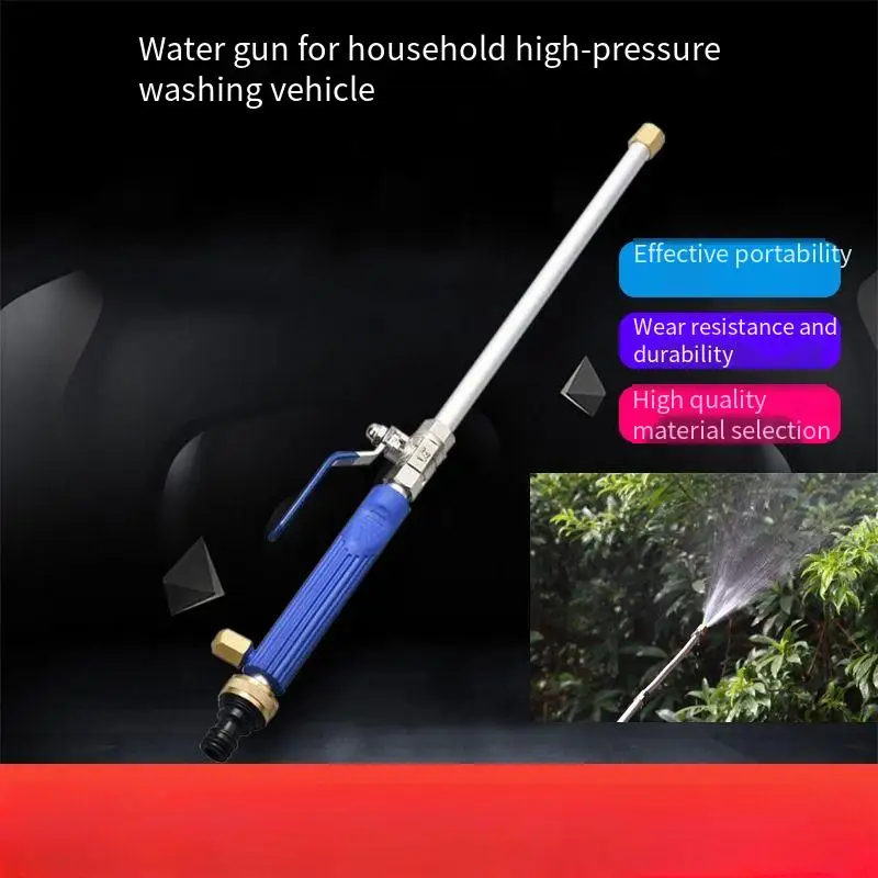 Car High Pressure Water Gun 47cm Jet Garden Washer Hose Wand Nozzle Sprayer Watering Spray Sprinkler Cleaning Tool