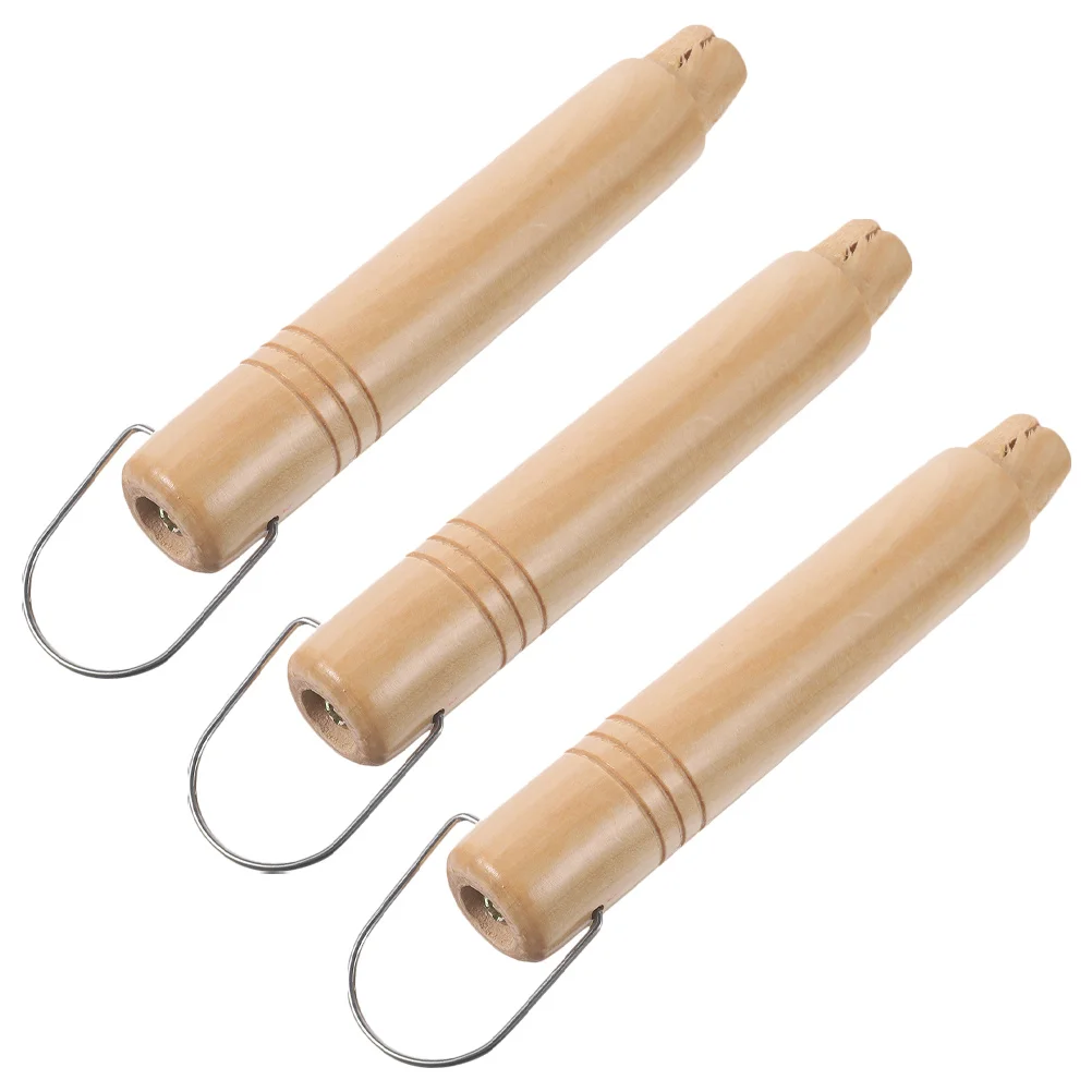 

3pcs Solid Wood Pot Handles Replacement Detachable for Pots Pans Anti Scald Heat Resistant Kitchen Utensils Pan Handle