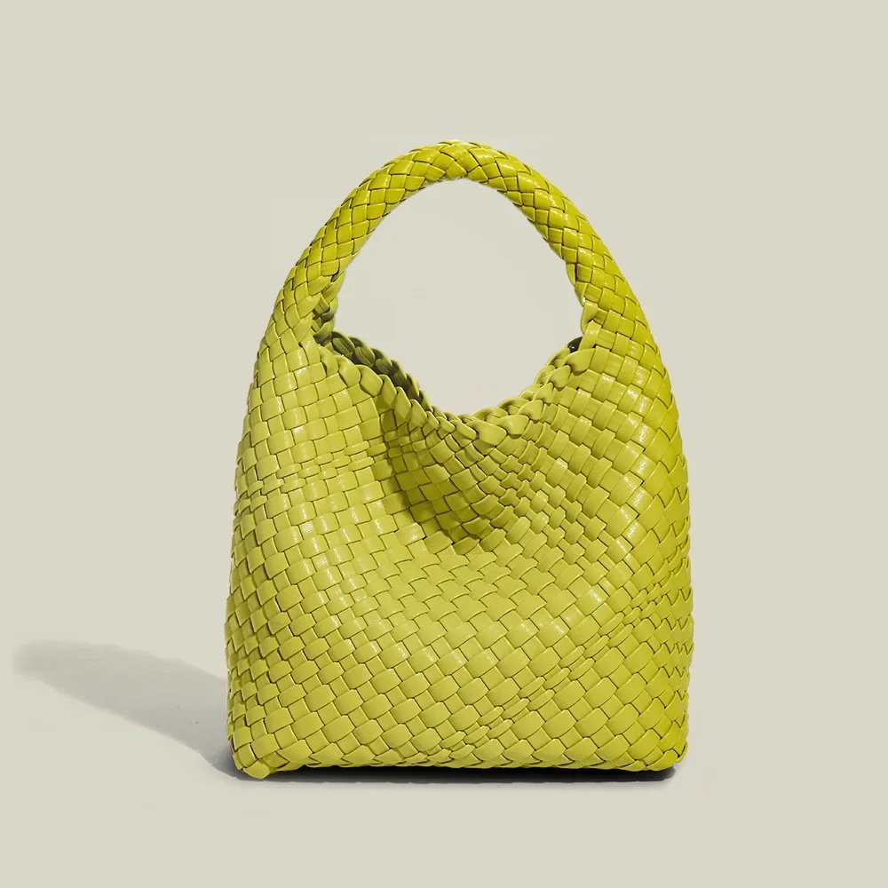 Imagem -02 - Bolsa de Ombro Feminina em Tecido Moderno Bolsa Hobo Feminina Bolsa de Couro Bolsa Interna Destacável Azul Céu 2024