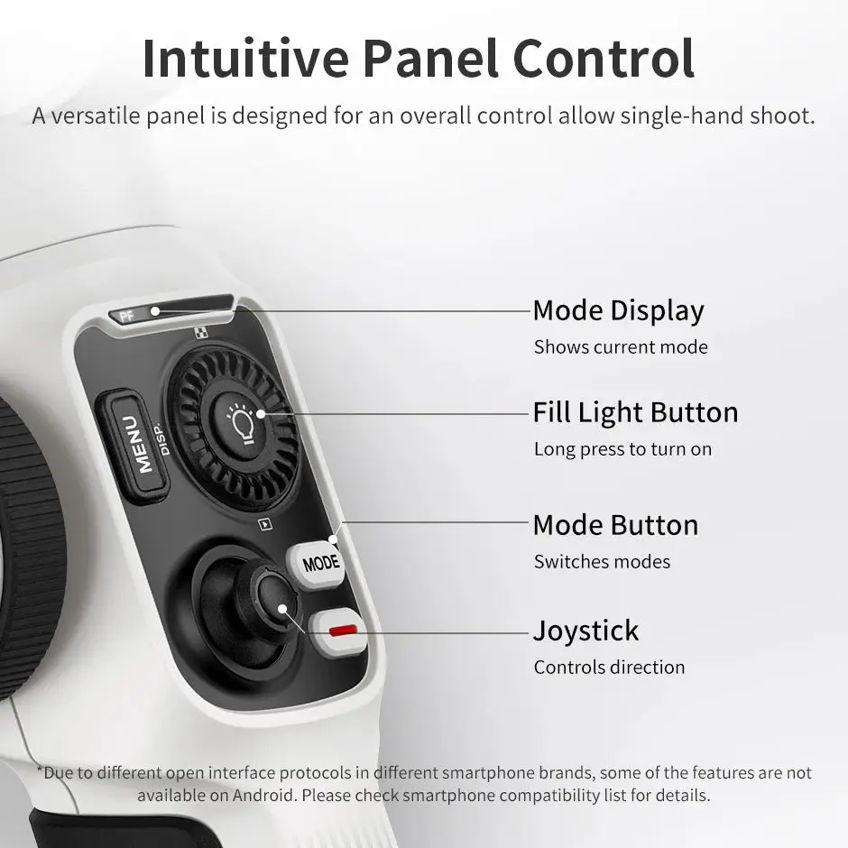 ZHIYUNอย่างเป็นทางการSmooth 5SมือถือStabilizer 3 แกนกลางแจ้งโทรศัพท์สมาร์ทโฟนGimbalsสำหรับiPhone 15 Pro Max Xiaomi