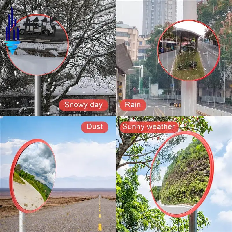 

AEE5-30Cm Wide Angle Security Road Mirror Curved For Indoor Burglar Outdoor Safurance Roadway Safety Traffic Signal Convex Mirro