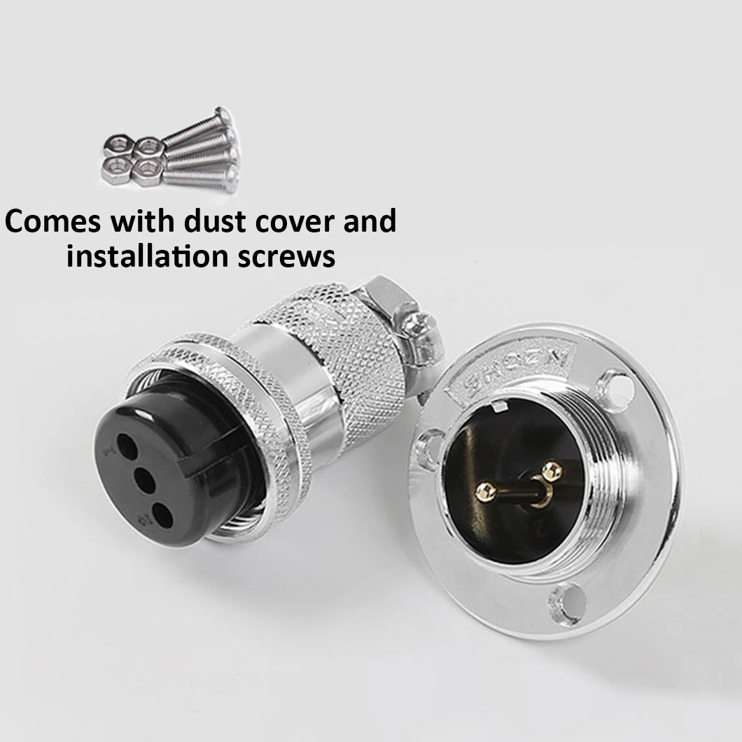 Top Quality 25MM Metal Aviation Connector 2/3/4/5/6/7 Core IP67 Water and Dust Proof Aviation Female+Male Plug Connector