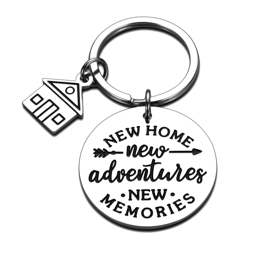 Cute Key Chain New Home Gift Key Ring Housewarming Gifts First Home Keyring Best Neighbor Gifts New Home New Adventures Presents