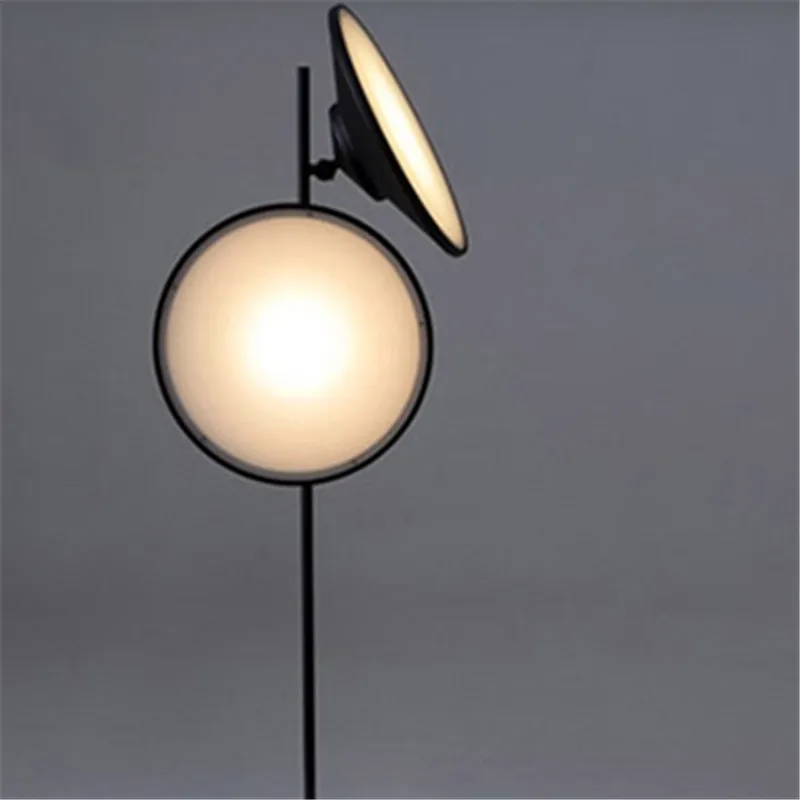 Nordic horn floor lamp led adjustable double-headed  Iron Acrylic light For Living Room Bedroom study sofa standing reading lamp