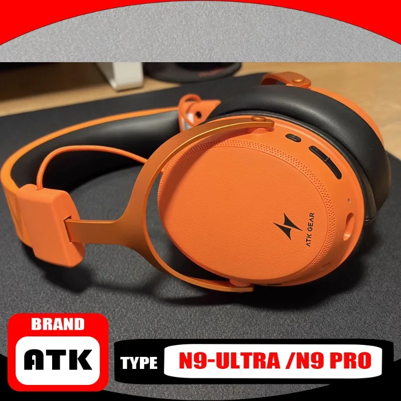 

ATK N9 Pro Ultra Наушники Беспроводные четыре режима Наголовный микрофон с шумоподавлением Игровые наушники с низкой задержкой Уникальные