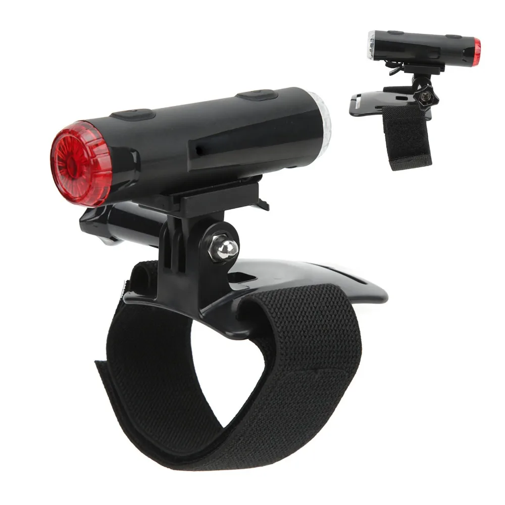 

5 Modes Warning Helmet Light IP66 Waterproof 360° Rotatable Bike Helmet Light USB Rechargeable Bike Headlight Riding Safety