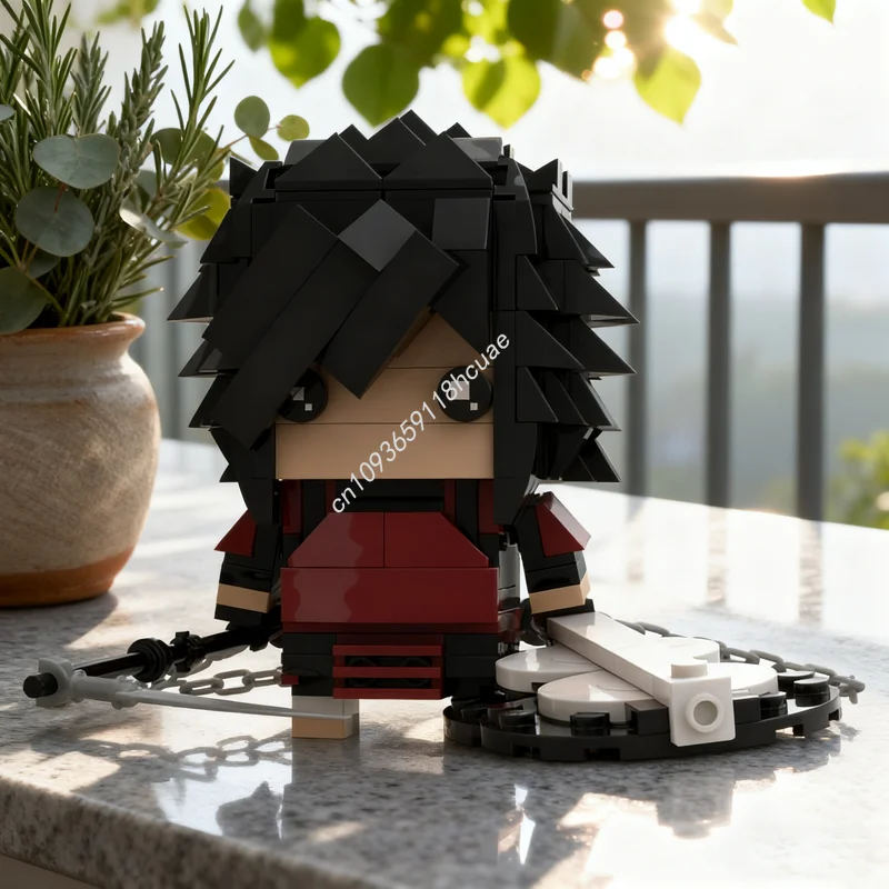 

255pcs MOC Uchiha Madara Brickheadz Model Building Blocks Toys Assemble Christmas Gift Creative Education Brick Kids