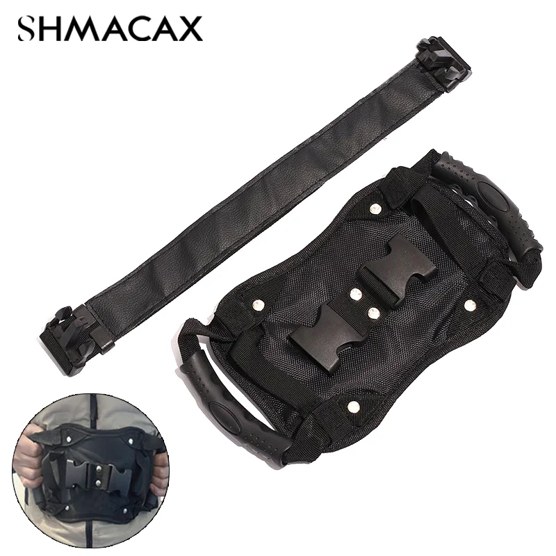 Cinturón de seguridad para patinetes de motocicleta, asiento trasero, agarre para pasajero, correa antideslizante, correa Universal para asiento de motocicleta para niños