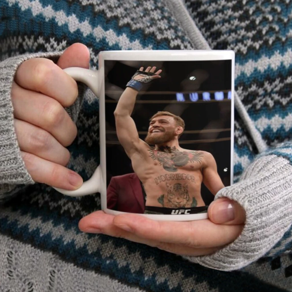 C-CONOR MCGREGOR Ceramic Mugs Coffee Cups Milk Tea Cup ins Oatmeal Breakfast Mug Drinkware Kitchen